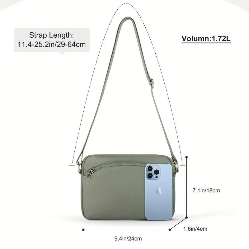Minimalist Square Crossbody Bag Solid Shoulder Bag All Match