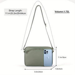 Minimalist Square Crossbody Bag Solid Shoulder Bag All Match