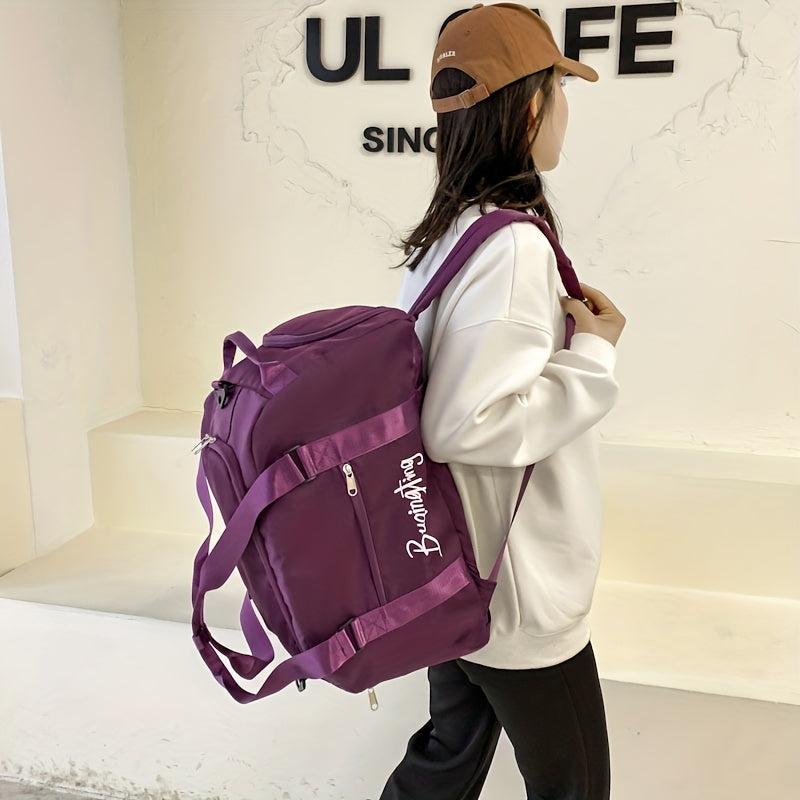 Minimalist Travel Backpack With Wet Dry Pocket Bag For Weekend Traveling