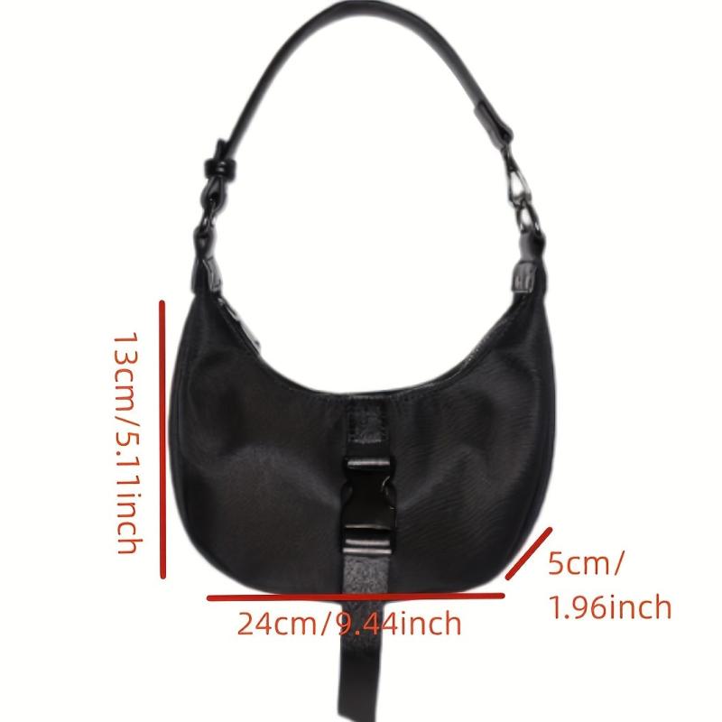 Crescent Bag Niche Baguette Bag With Release Buckle All Match Shoulder Bag