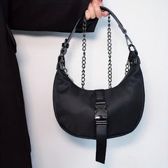 Crescent Bag Niche Baguette Bag With Release Buckle All Match Shoulder Bag