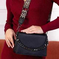 Vegan Crossbody Bag Vintage PU Shoulder Bag Women's Casual Retro Handbag & Purse