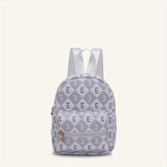 Plaid Pattern Backpack Preppy School Bookbag for Girls Women