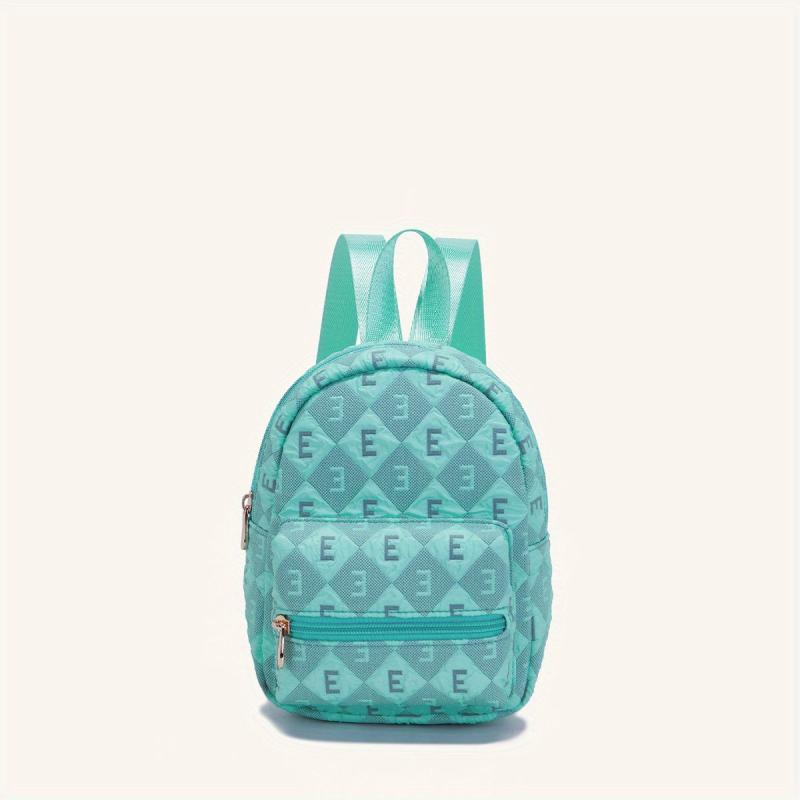 Plaid Pattern Backpack Preppy School Bookbag for Girls Women