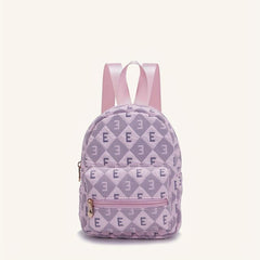 Plaid Pattern Backpack Preppy School Bookbag for Girls Women