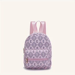 Plaid Pattern Backpack Preppy School Bookbag for Girls Women