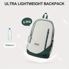 Colorblock Zipper School Daypack