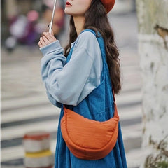 Casual Nylon Dumpling Bag Large Capacity Crossbody Hobo Bag