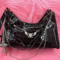Gothic Skull Shoulder Bag for Halloween