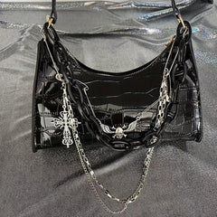 Gothic Skull Shoulder Bag for Halloween