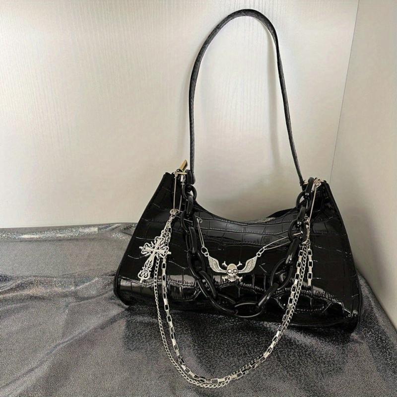 Gothic Skull Shoulder Bag for Halloween