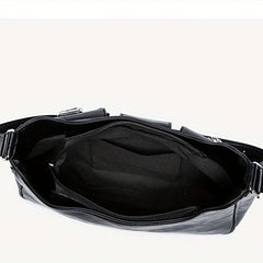 Niche Shoulder Bag Solid Hobo Bag with Chain Decor