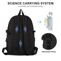 Minimalist Solid Backpack Zipper for Students & Travelers