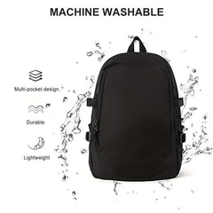 Minimalist Solid Backpack Zipper for Students & Travelers