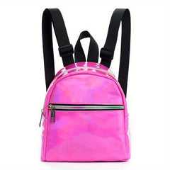 Stylish Laser Backpack Zipper Travel Rucksack Daypack