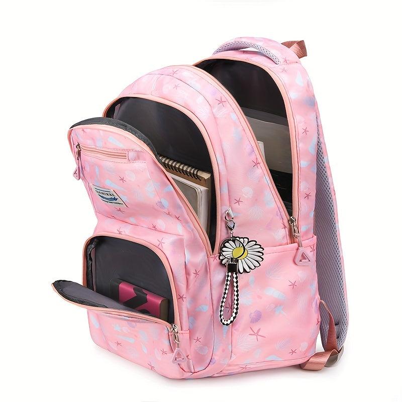 Cartoon Printed School Backpack Laptop Bookbag Travel Daypack