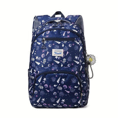 Cartoon Printed School Backpack Laptop Bookbag Travel Daypack