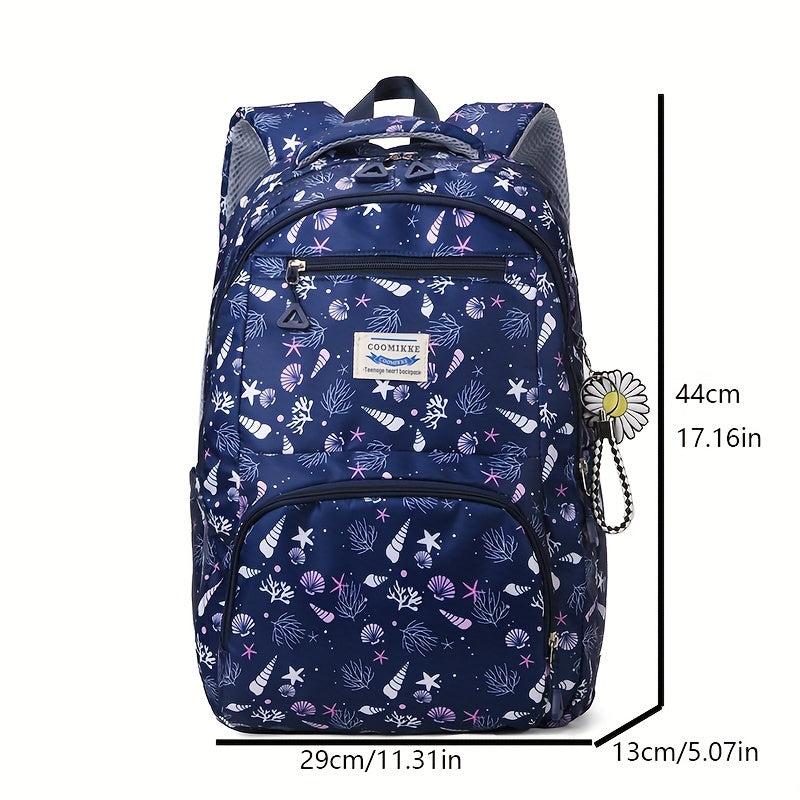 Cartoon Printed School Backpack Laptop Bookbag Travel Daypack