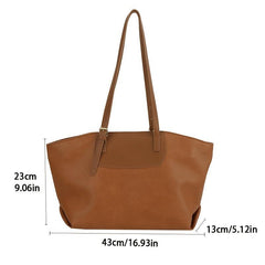 Vintage Mini Tote Bag Retro PU Shoulder Hobo Bag Women's Casual Handbag