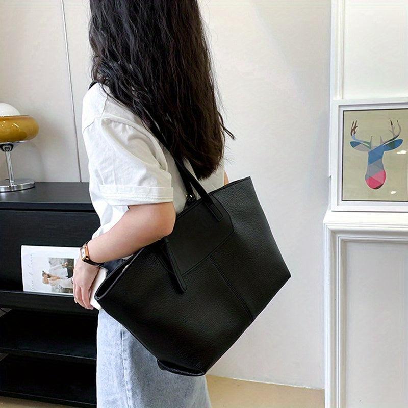 Vintage Mini Tote Bag Retro PU Shoulder Hobo Bag Women's Casual Handbag