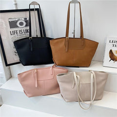 Vintage Mini Tote Bag Retro PU Shoulder Hobo Bag Women's Casual Handbag