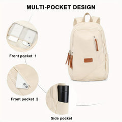 Preppy Large Capacity School Bag All Match Daypack Versatile Travel Bag