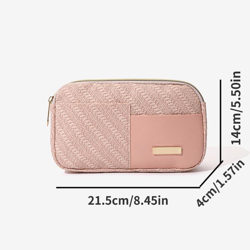 Vintage Crossbody Bag Classic Purse Zipper Chest Square Bag Women