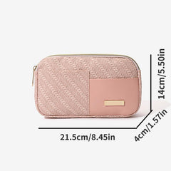 Vintage Crossbody Bag Classic Purse Zipper Chest Square Bag Women