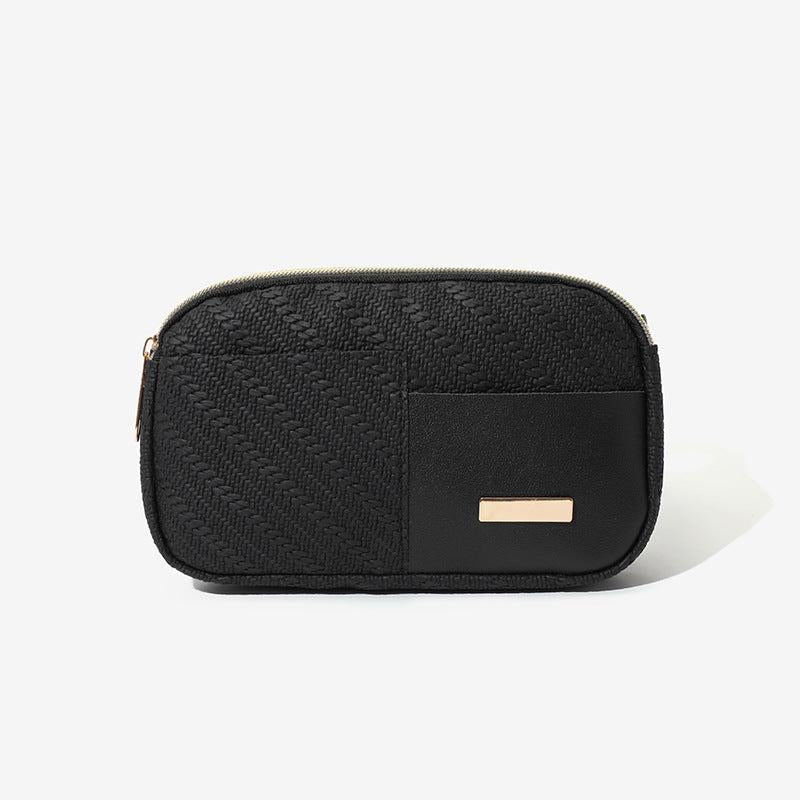 Vintage Crossbody Bag Classic Purse Zipper Chest Square Bag Women