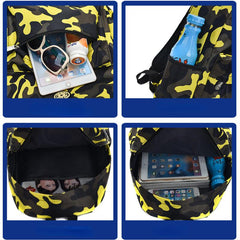 Camouflage Pattern Preppy Backpack Large Capacity Back To School Daypack