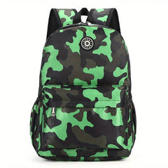 Camouflage Pattern Preppy Backpack Large Capacity Back To School Daypack