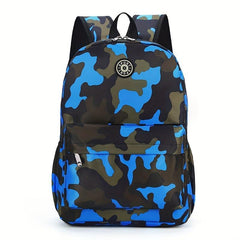 Camouflage Pattern Preppy Backpack Large Capacity Back To School Daypack
