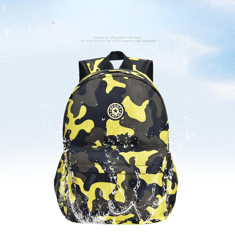 Camouflage Pattern Preppy Backpack Large Capacity Back To School Daypack