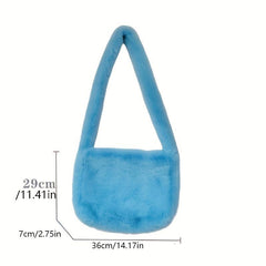 Y2K Plush Crossbody Bag for Women