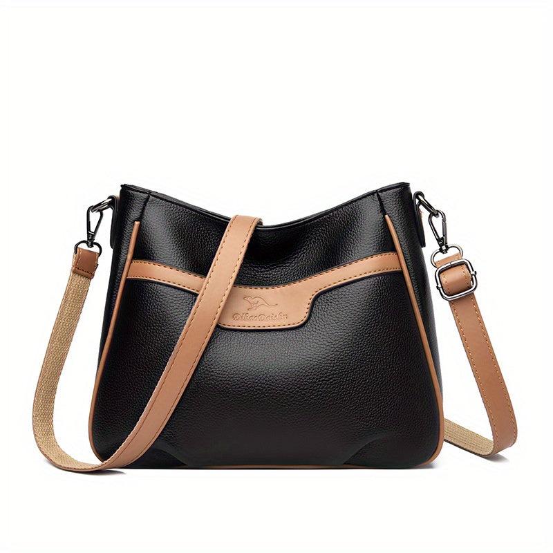 Colorblock Hobo Shoulder Bag Women's Classic Work Bag