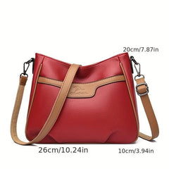 Colorblock Hobo Shoulder Bag Women's Classic Work Bag
