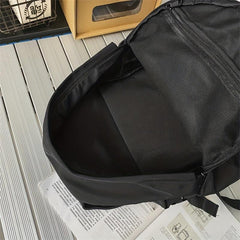 Nylon Laptop Backpack Preppy Style Schoolbag