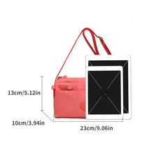 Casual Nylon Shoulder Bag Solid Zipper Underarm Bag