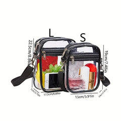 Mini Transparent Crossbody Bag Stadium Approved Square Purse