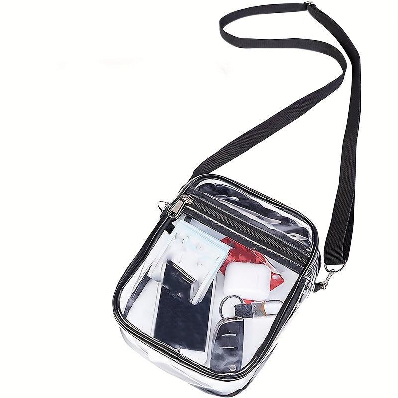 Mini Transparent Crossbody Bag Stadium Approved Square Purse