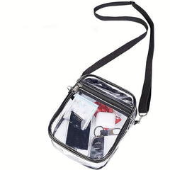 Mini Transparent Crossbody Bag Stadium Approved Square Purse