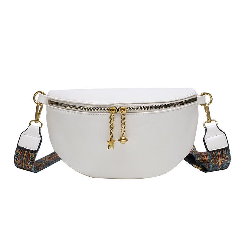 Vintage Vegan Crossbody Bag Boho Chest Bag Women's Sling Purse