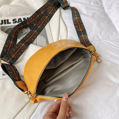 Vintage Vegan Crossbody Bag Boho Chest Bag Women's Sling Purse