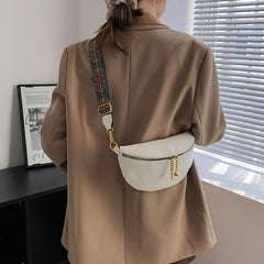 Vintage Vegan Crossbody Bag Boho Chest Bag Women's Sling Purse