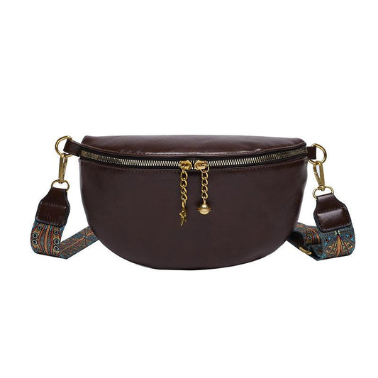 Vintage Vegan Crossbody Bag Boho Chest Bag Women's Sling Purse