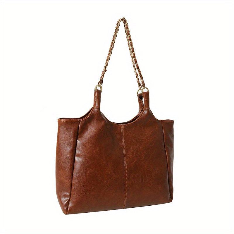 Vintage Large Capacity Hobo PU Shoulder Satchel Women's Handbag