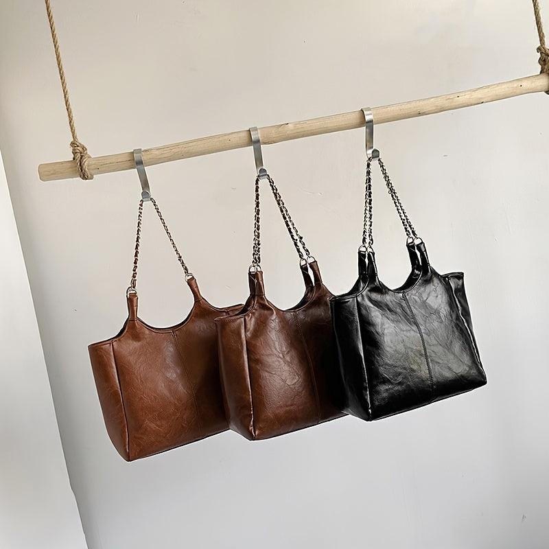 Vintage Large Capacity Hobo PU Shoulder Satchel Women's Handbag