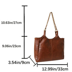 Vintage Large Capacity Hobo PU Shoulder Satchel Women's Handbag