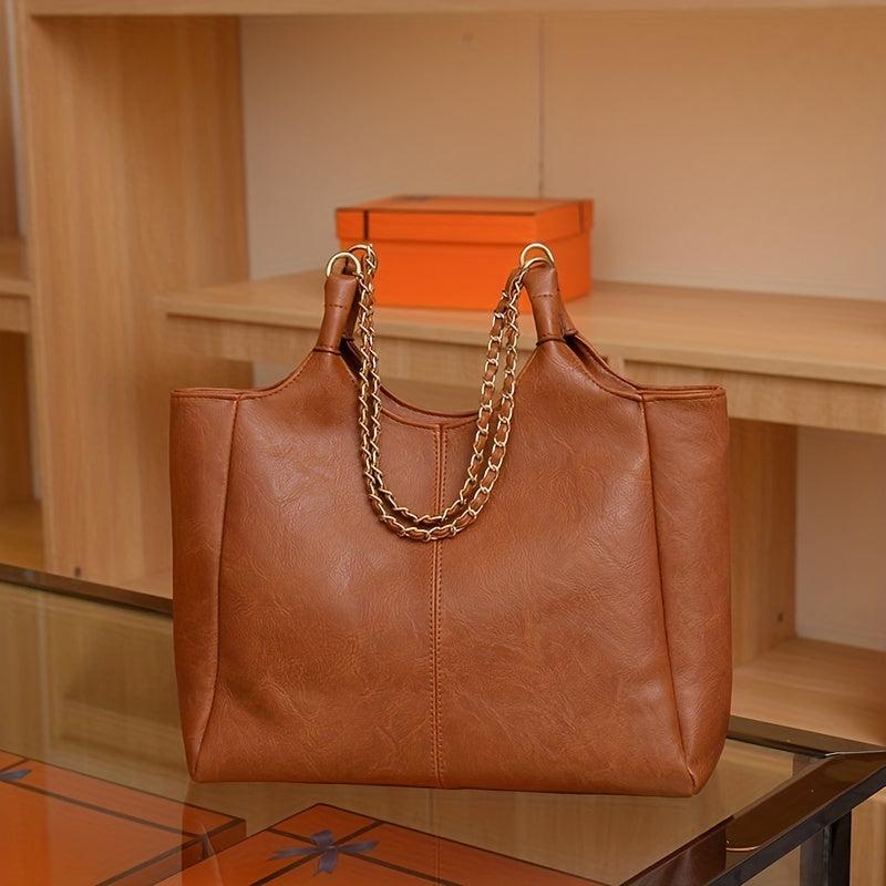 Vintage Large Capacity Hobo PU Shoulder Satchel Women's Handbag