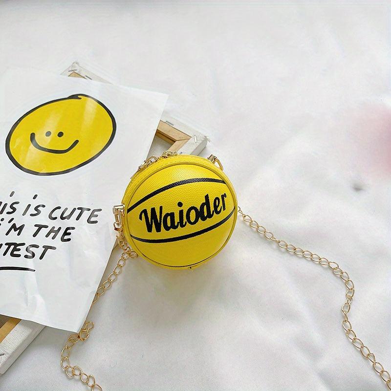 Mini Basketball Bag Chain Crossbody Bag for Girls Boys